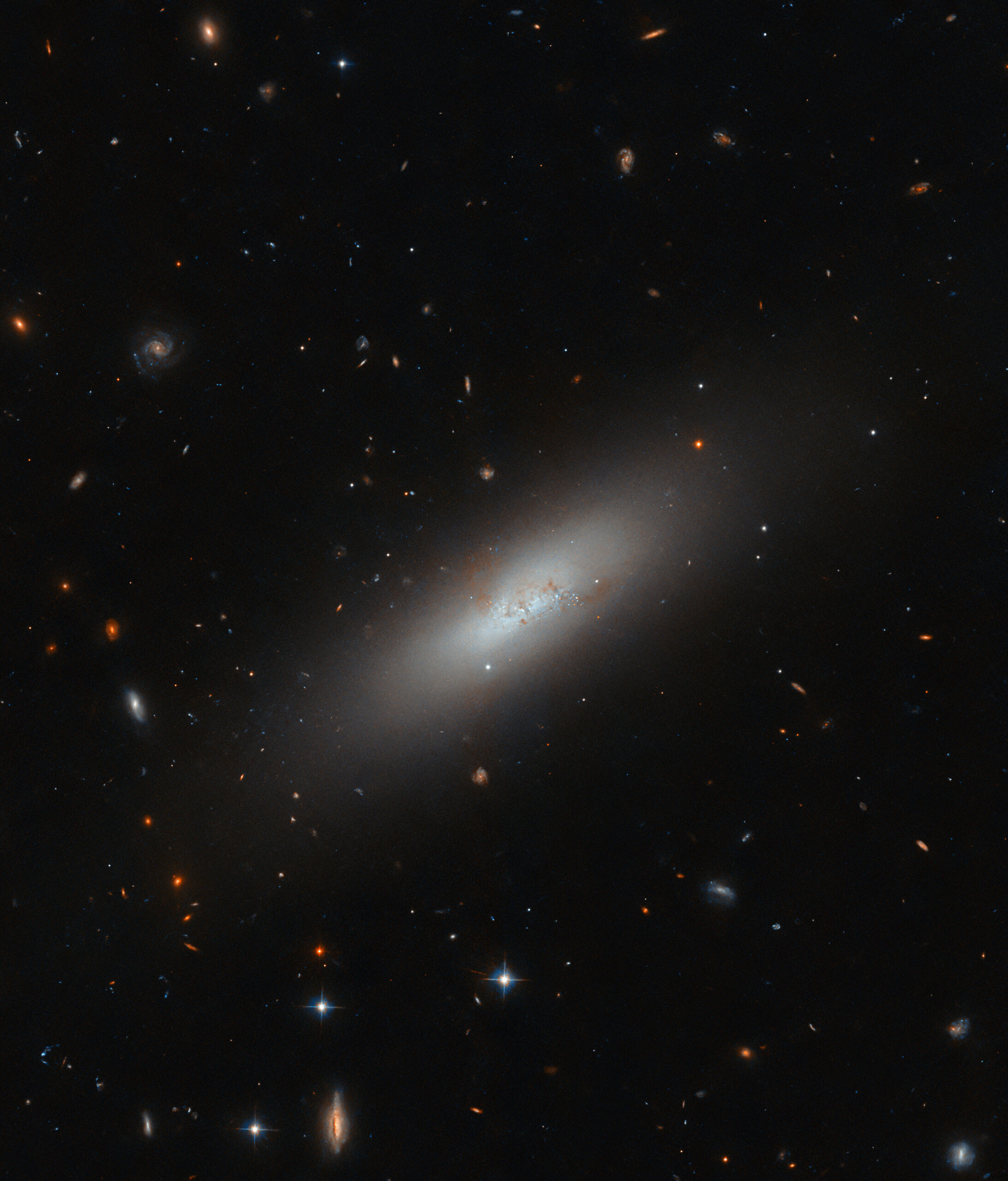 Teleskop Hubble'a odkrył galaktykę karłowatą IC 3430  Foto: materiały prasowe / ESA/Hubble & NASA, M. Sun