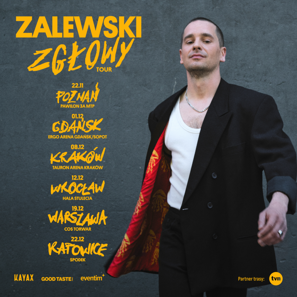 ZGŁOWY TOUR - KRZYSZTOF ZALEWSKI RUSZA W TRASĘ! - Kayax - management i wytwórnia płytowa  Foto: materiały prasowe / Kayax