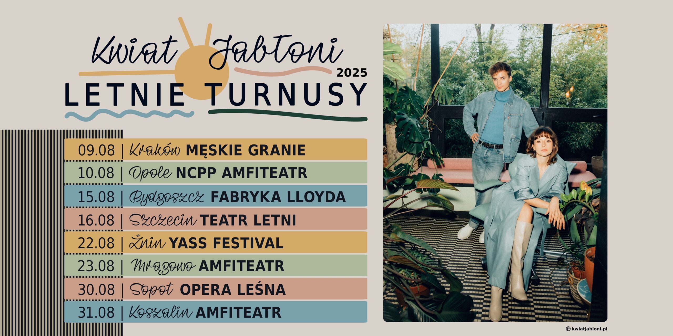 Kwiat Jabłoni rusza w letnią trasę koncertową – Letnie Turnusy 2025  Foto: materiały prasowe / Universal Music Polska