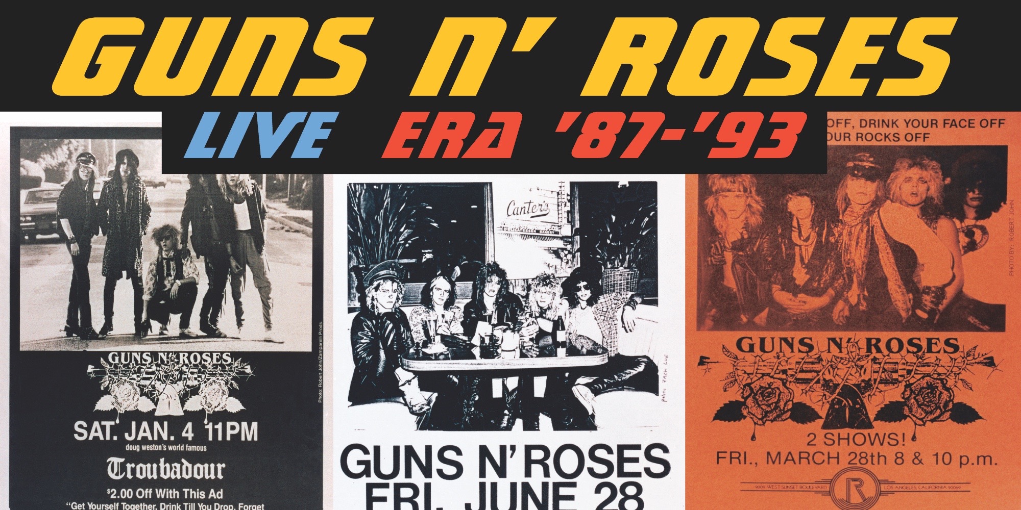 Guns N’ Roses wydadzą koncertowe „Live Era ’87 –’93” na poczwórnym winylu  Foto: materiały prasowe / Universal Music Polska