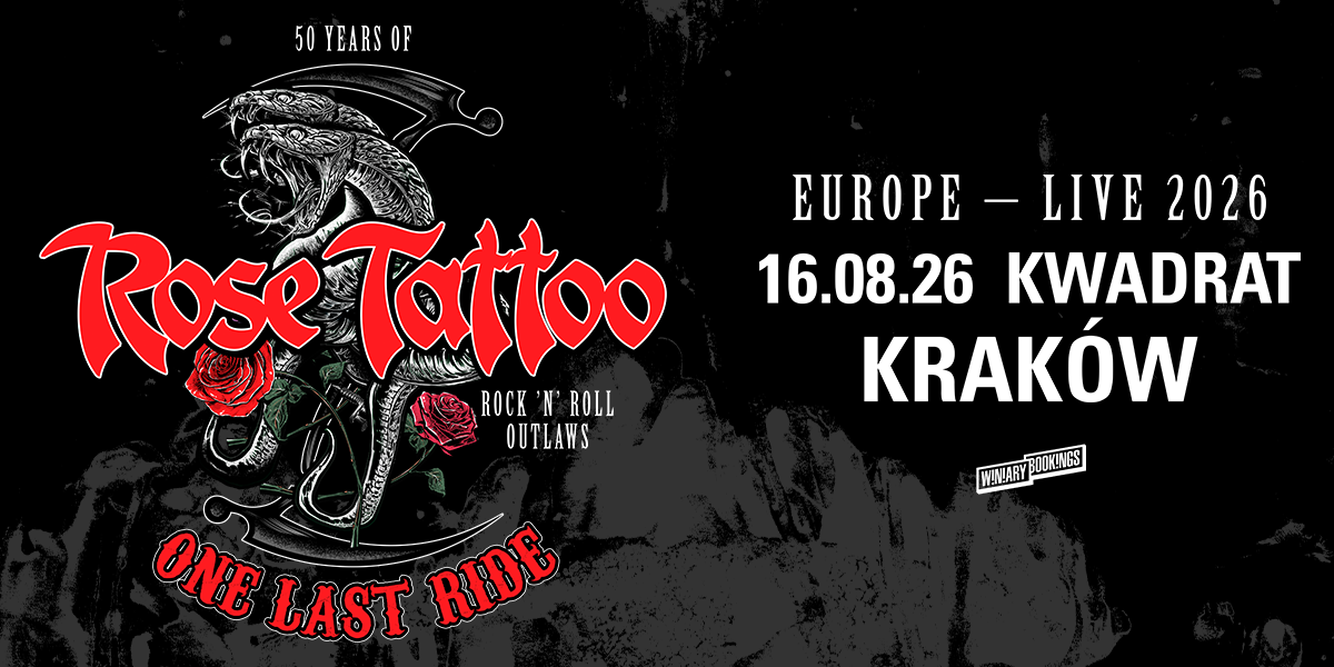 ROSE TATTOO - EBILET STRONA SPRZEDAŻOWA - KRAKÓW  Foto: 