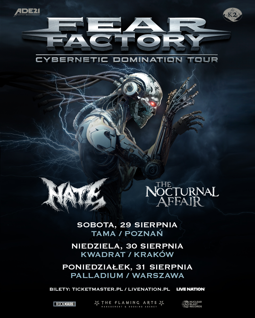 Fear Factory: Cybernetic Domination Tour  Foto: materiały prasowe / Live Nation