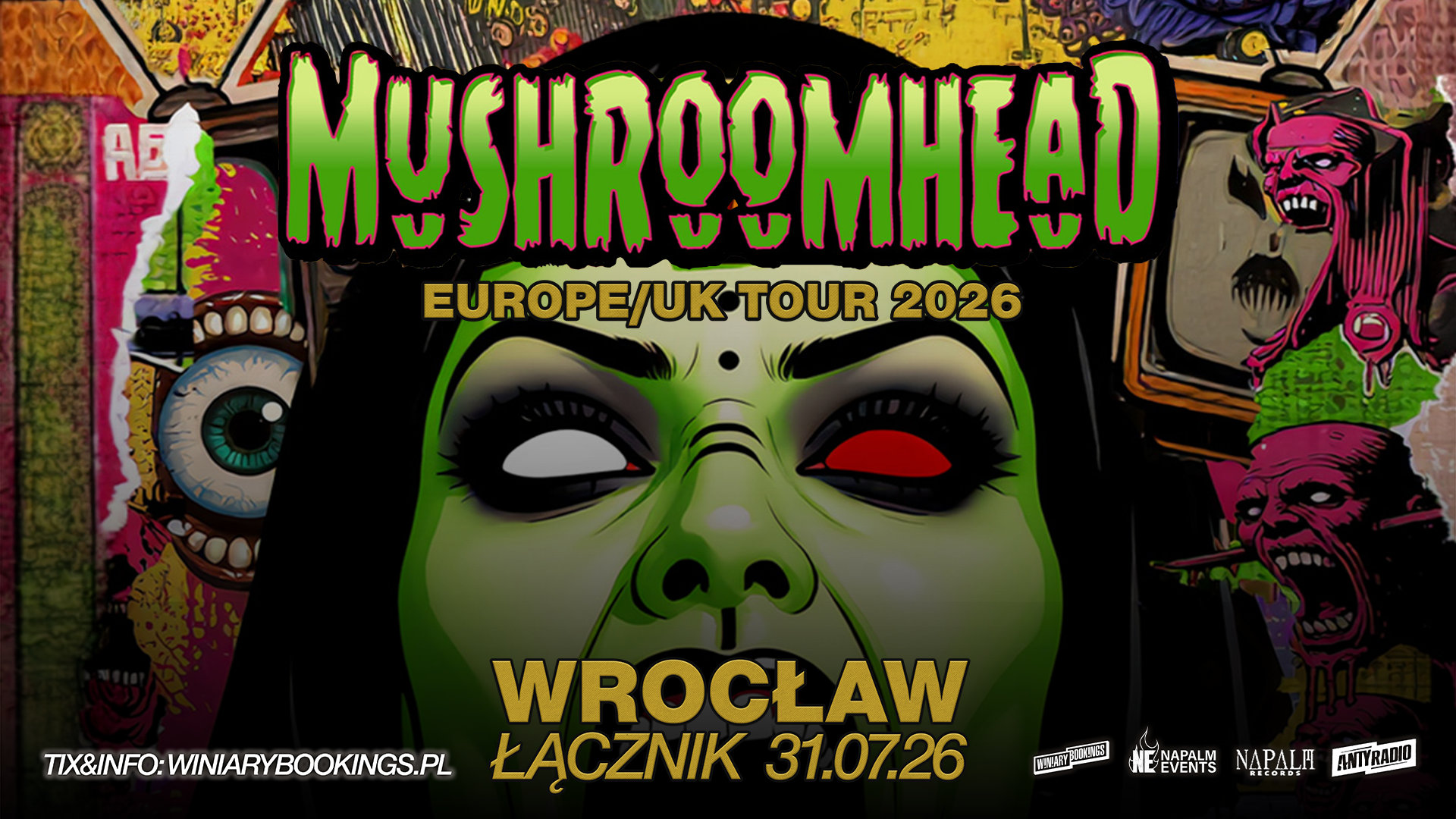 MUSHROOMHEAD - 1920×1080 - WROCŁAW  Foto: 